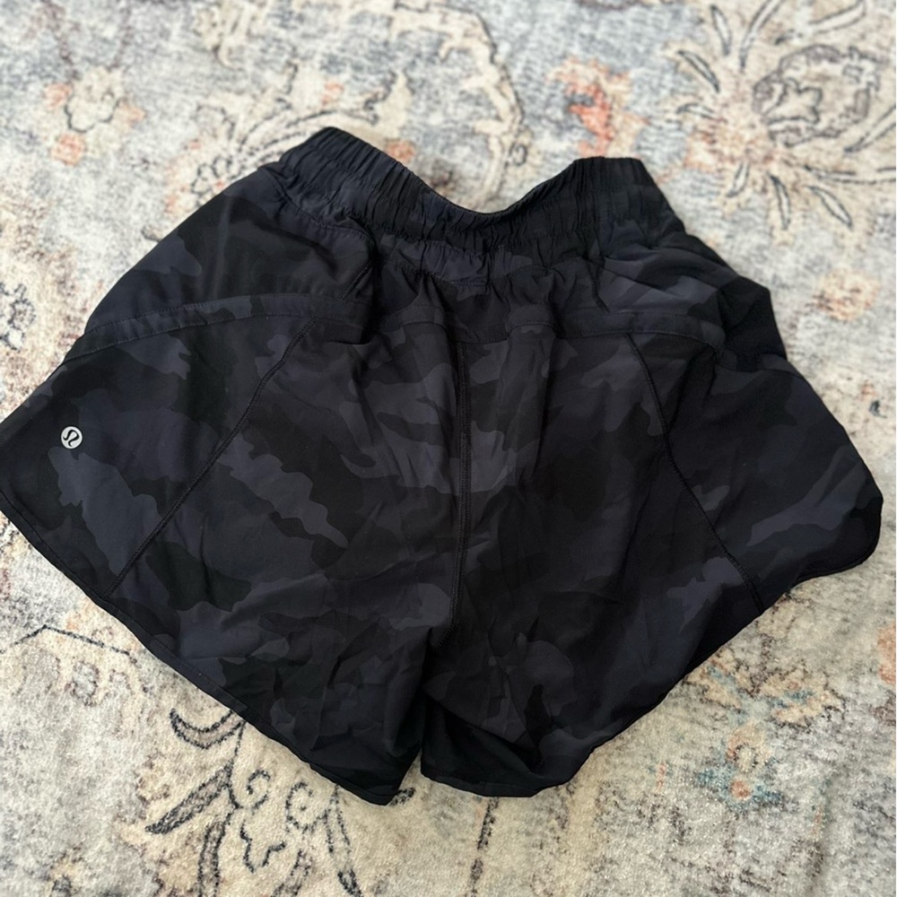 lululemon athletica Black Camo Athletic Shorts